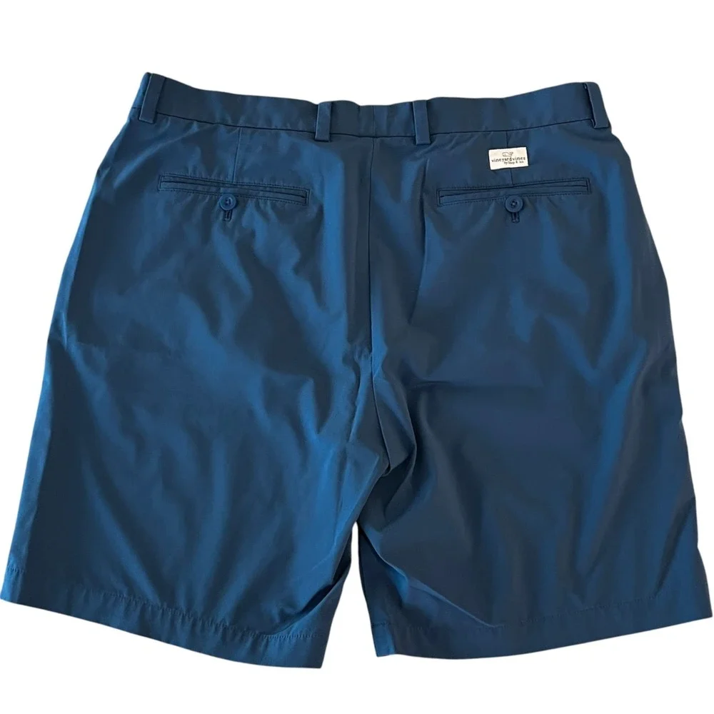Lot of 3 Vineyard Vines Breaker Shorts Mens 35 Blue Gray Indigo 8" Performance - Picture 9 of 16